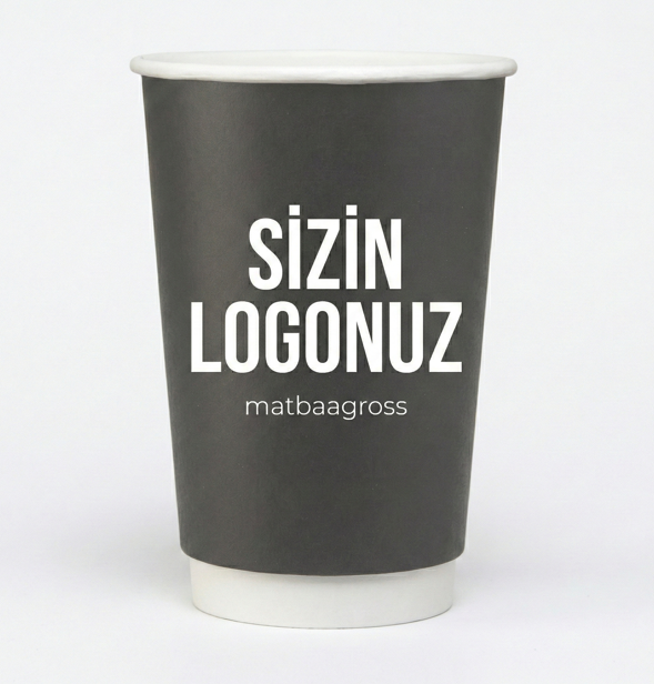 Markanıza Özel 14 OZ Logolu Karton Bardak Üretimi